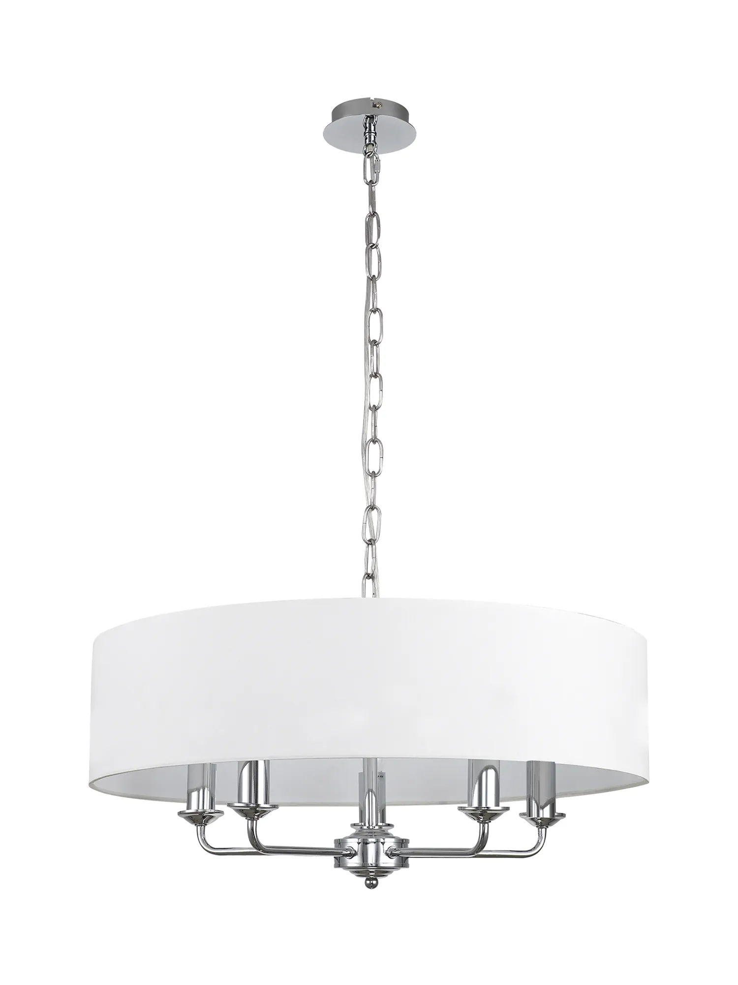 Banyan 60cm 5 Light Pendant DK0002  Deco Banyan CH WH